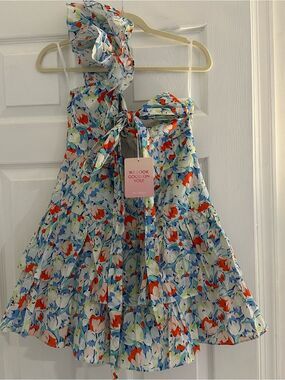 NWT Hello Molly Ruffled Out Dress Multi Women’s XL Floral One Shoulder Dress